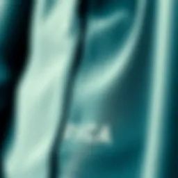 Close-up of RVCA wetsuit fabric showcasing texture and flexibility