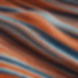 Close-up of high-performance surf trunks fabric