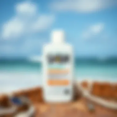 Ingredients of Sun Bum sunscreen displayed