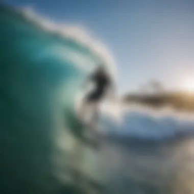 Technological Advancements in Surf Parks Innovative surf park showcasing advanced wave technology