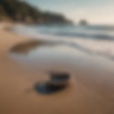 Serene beach landscape with gentle waves