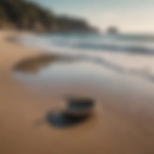 Serene beach landscape with gentle waves