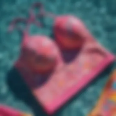 Materials that Inspire Creativity A vibrant display of materials used in tankini top designs