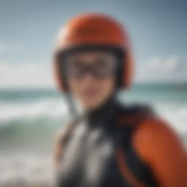 Safety gear for using surfboard training boards