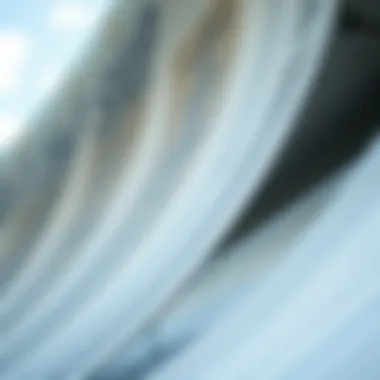 Surface Texture of Concrete Half Pipe Close-up of the texture and surface of a well-maintained concrete half pipe