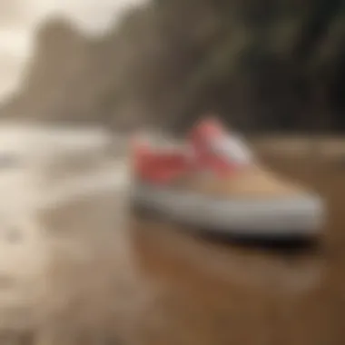 Historical Vans advertisement featuring surf culture elements