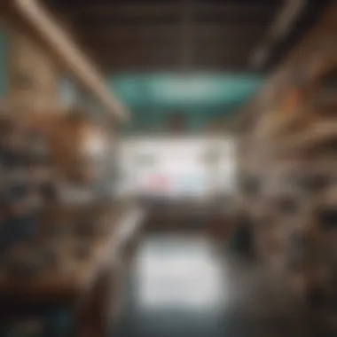 A vibrant surf shop filled with brand merchandise