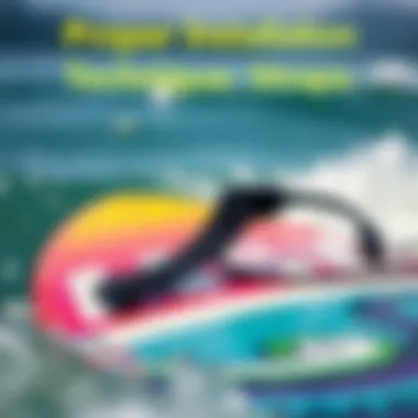 Proper Installation Techniques for Straps Illustration demonstrating the correct installation of a boogie board replacement strap