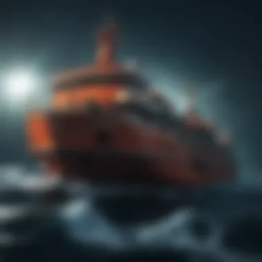 Deep-Sea Exploration: Unveiling the Mysteries of the Abyss Deep-sea research vessel conducting underwater exploration.