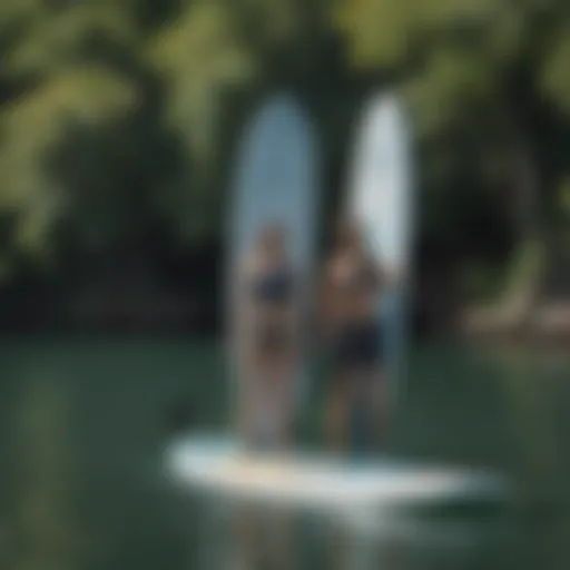 Different paddleboard widths comparison