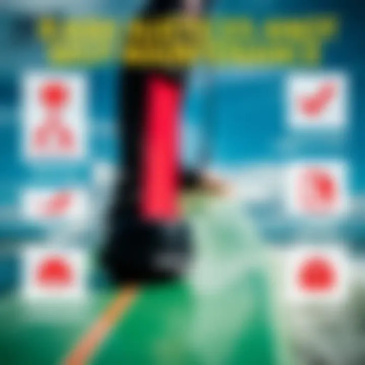 An infographic detailing best practices for surfboard leash maintenance