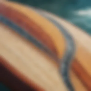 Core Materials: The Heart of a Surfboard Cross-section of a surfboard illustrating its core materials