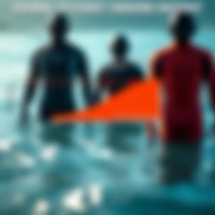 Comparison graphic of different wetsuit thicknesses and their thermal efficiency in various water temperatures