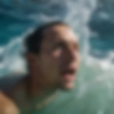 Visualizing Aquaphobia: The Waves of Fear An abstract representation of anxiety waves symbolizing fear