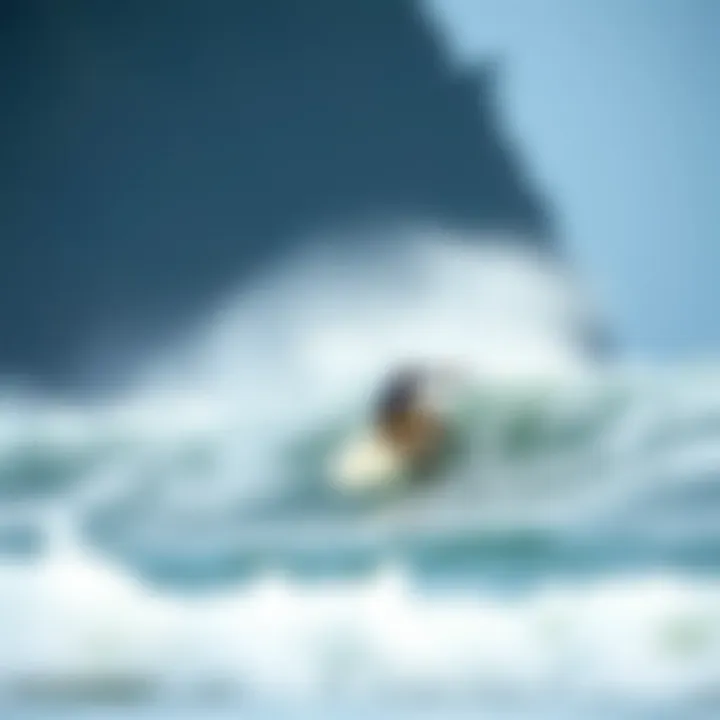 Graphic representation of wind patterns for surfers