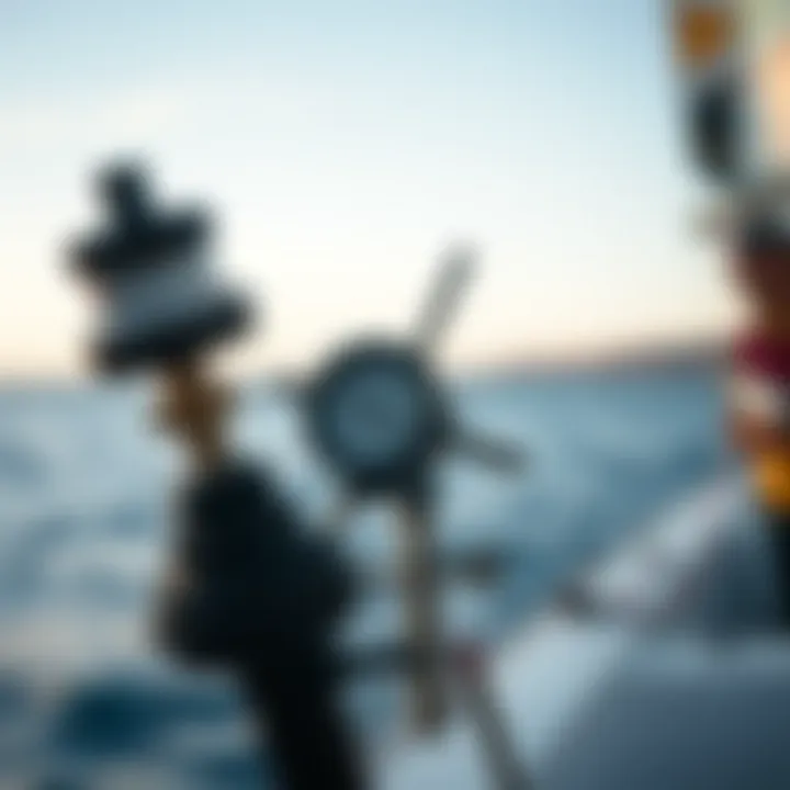 Illustration of wind measurement tools used in watersports