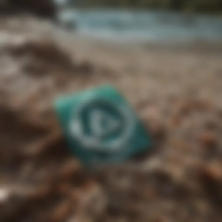 Close-up of sustainable materials used in Volcom Swim products