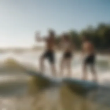 Group enjoying a day at Waco Surf Park