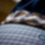 Close-up of waterproof surf hat showcasing material texture