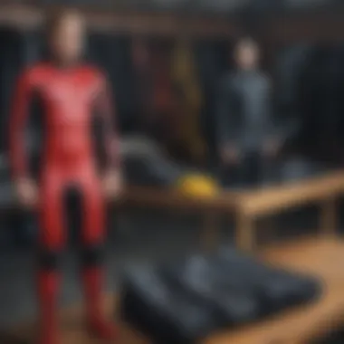 Understanding Wetsuit Materials Various wetsuit materials displayed