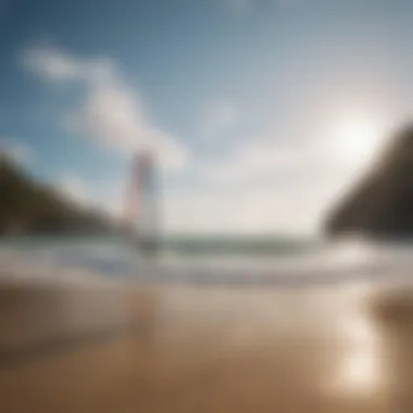 The Perfect Windsurfing Location A scenic beach environment ideal for windsurfing